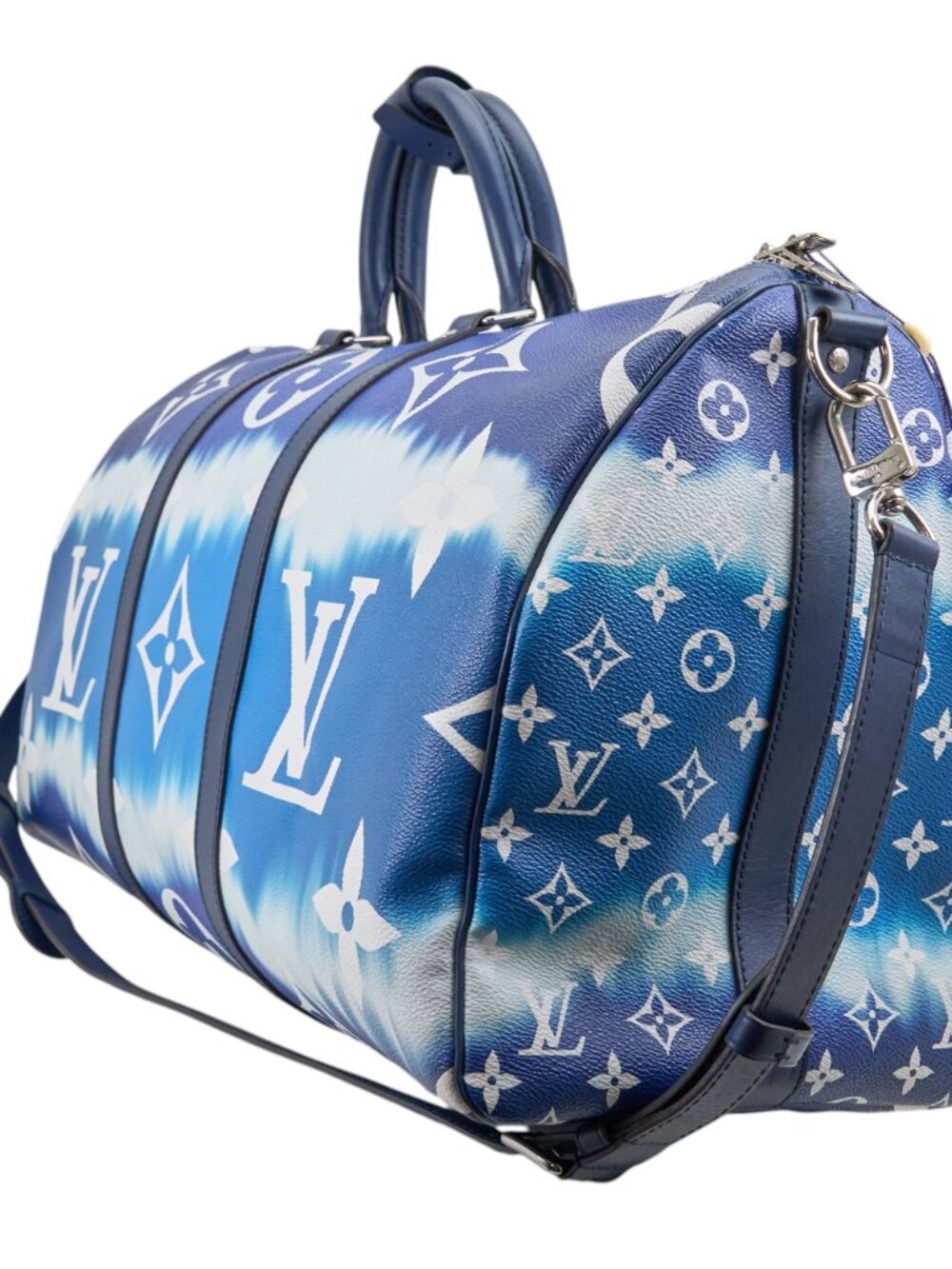 Louis Vuitton Keepall Bandouliere 50 Monogram Giant Escale Bleu